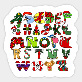 Alphabet Lore Christmas For Boys, Girls Sticker